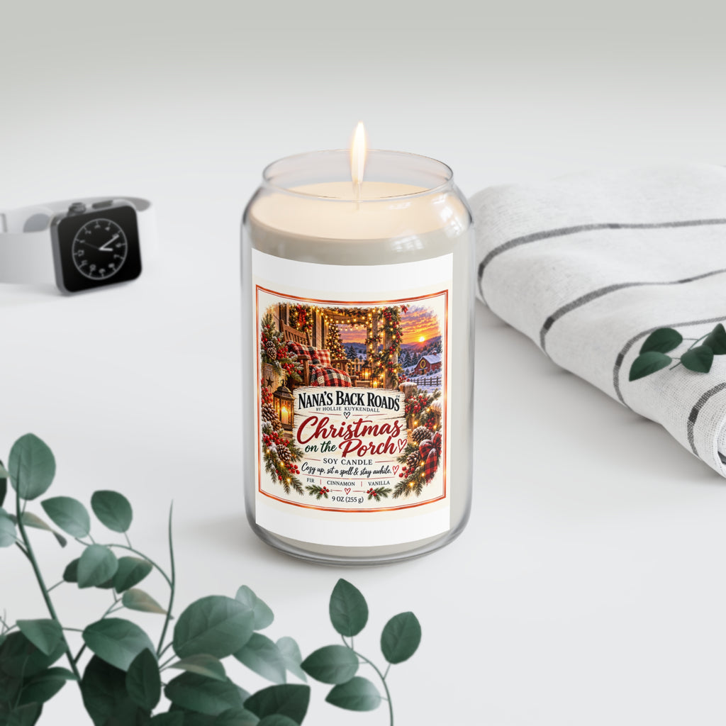 Christmas on the Porch Scented Soy Candle — 13.75 oz (Nana’s Back Roads)